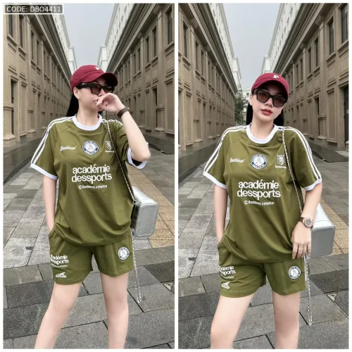 Đồ bộ quần đùi áo tay ngắn thuê chữ dessports