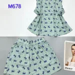 Đồ bộ quần đùi ca rô cotton áo sát nách in nhiều hình khác nhau