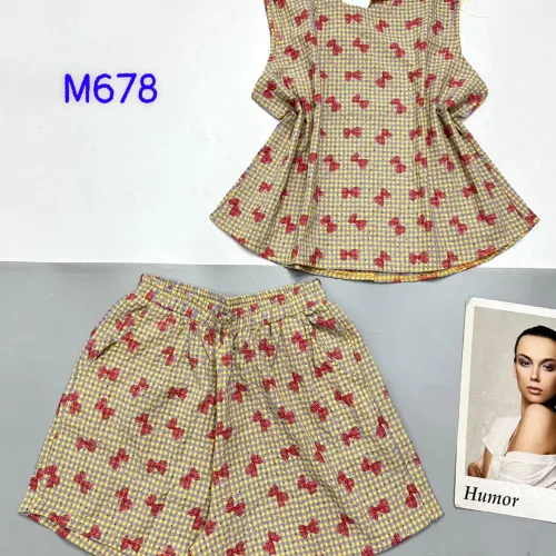 Đồ bộ quần đùi ca rô cotton áo sát nách in nhiều hình khác nhau