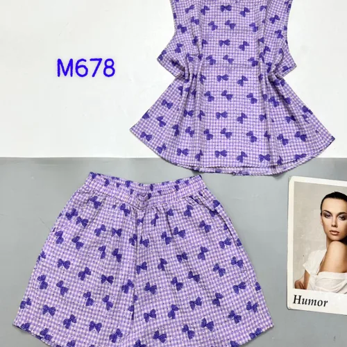 Đồ bộ quần đùi ca rô cotton áo sát nách in nhiều hình khác nhau
