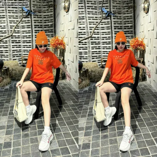 Đồ bộ quần đùi đen áo thun in chữ 96