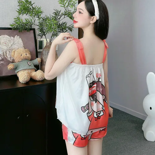 Đồ bộ quần đùi  latin áo dây bản nhiều hình dễ thương