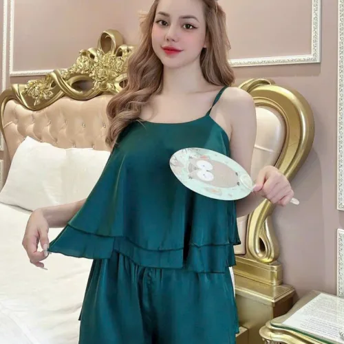 Đồ bộ quần đùi latin áo dây trơn tầng