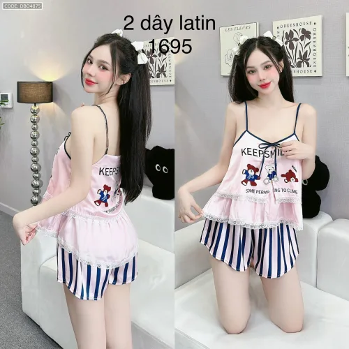 Đồ bộ quần đùi  latin áo hai dây