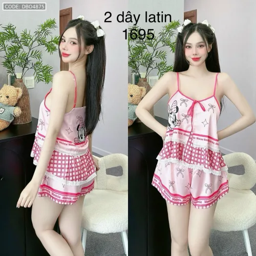 Đồ bộ quần đùi  latin áo hai dây
