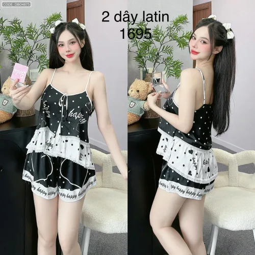 Đồ bộ quần đùi  latin áo hai dây