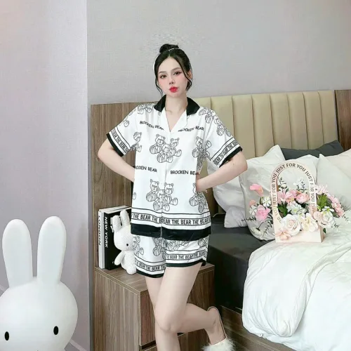Đồ bộ quần đùi latin áo tay ngắn pijama hình labubu