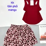 Đồ bộ quần đùi mango áo ba lỗ gân