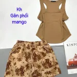 Đồ bộ quần đùi mango áo ba lỗ gân