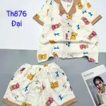 Đồ bộ quần đùi mango pijama có túi trước in nhiều hình