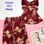 Đồ bộ quần lửng áo sát nách cổ gấp nhiều hoạ tiết có 4 size