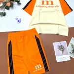 Đồ bộ quần lửng áo tay ngắn có 3 sọc