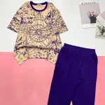 Đồ bộ quần lửng áo tay ngắn in hình ngôi sao