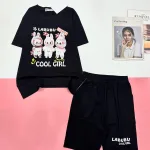 Đồ bộ quần lửng áo tay ngắn in LABUBU