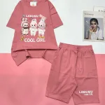 Đồ bộ quần lửng áo tay ngắn in LABUBU