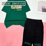 Đồ bộ quần lửng áo tay ngắn in nhiều BASIC