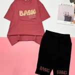 Đồ bộ quần lửng áo tay ngắn in nhiều BASIC