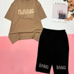 Đồ bộ quần lửng áo tay ngắn in nhiều BASIC