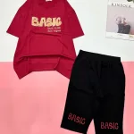 Đồ bộ quần lửng áo tay ngắn in nhiều BASIC