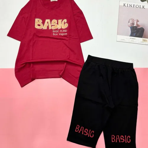Đồ bộ quần lửng áo tay ngắn in nhiều BASIC