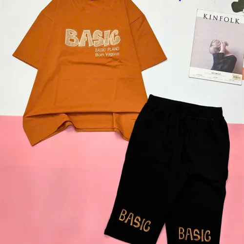 Đồ bộ quần lửng áo tay ngắn in nhiều BASIC