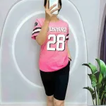 Đồ bộ quần lửng áo tay ngắn in số 28