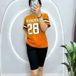 Đồ bộ quần lửng áo tay ngắn in số 28