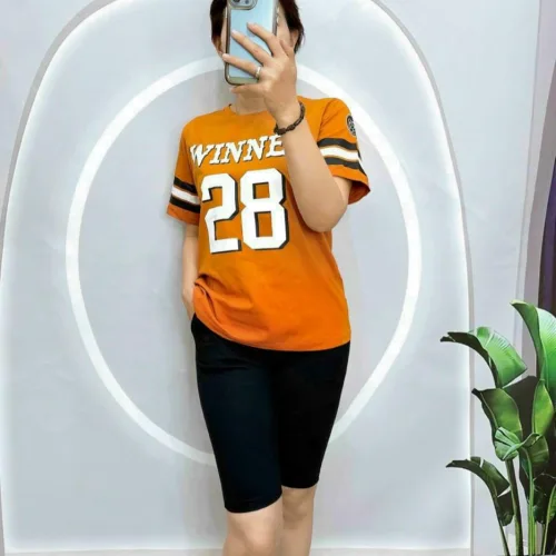 Đồ bộ quần lửng áo tay ngắn in số 28