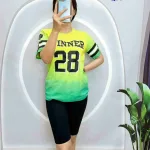 Đồ bộ quần lửng áo tay ngắn in số 28