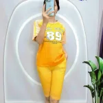 Đồ bộ quần lửng  áo tay ngắn in số 89