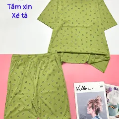 Đồ bộ quần lửng áo tay ngắn tăm xịn xẻ tà