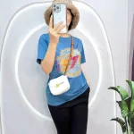 Đồ bộ quần lửng đen áo tay ngắn in số 197