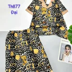 Đồ bộ quần ngố mango pijama có túi trước in nhiều hình