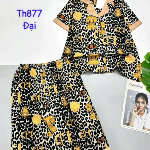 Đồ bộ quần ngố mango pijama có túi trước in nhiều hình