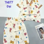 Đồ bộ quần ngố mango pijama có túi trước in nhiều hình