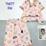 Đồ bộ quần ngố mango pijama có túi trước in nhiều hình