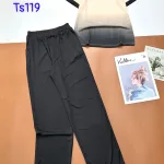 Đồ bộ tăm lạnh quần dài áo cổ tròn tay ngắn in chữ NEWYORK