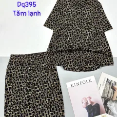 Đồ bộ tăm lạnh quần ngố áo sơ mi nhiều hoạ tiết
