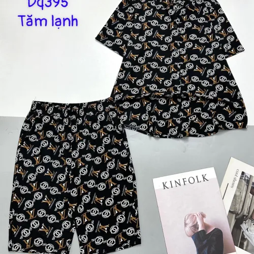 Đồ bộ tăm lạnh quần ngố áo sơ mi nhiều hoạ tiết
