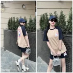 Đồ bộ thun cotton quần đùi áo tay ngắn in hình mèo kitty