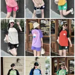 Đồ bộ thun cotton quần đùi áo tay ngắn in hình mèo kitty