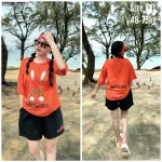 Đồ bộ thun cotton quần đùi áo tay ngắn in thỏ form rộng 48-75kg
