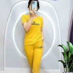 Đồ bộ thun cotton quần lửng áo tay ngắn in chữ GENERALS