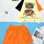 Đồ bộ thun nữ quần đùi áo in hình gấu