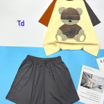 Đồ bộ thun nữ quần đùi áo in hình gấu