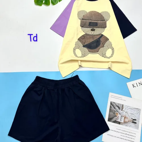 Đồ bộ thun nữ quần đùi áo in hình gấu