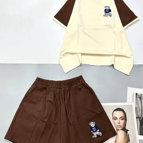 Đồ bộ thun nữ quần đùi áo tay ngắn in hình chú chó gấu nhỏ