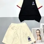Đồ bộ thun nữ quần đùi áo tay ngắn in hình chú chó gấu nhỏ
