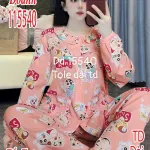 Đồ bộ Tole Nữ tay dài quần dài Dd 15540