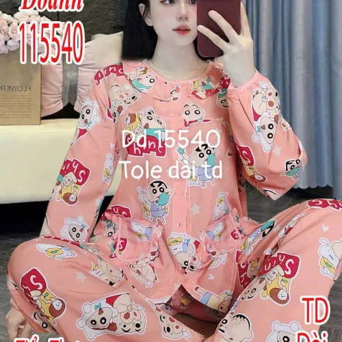Đồ bộ Tole Nữ tay dài quần dài Dd 15540